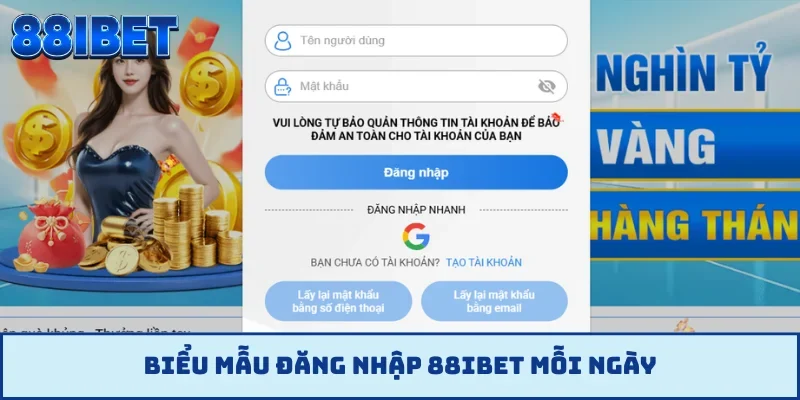 Biểu mẫu đăng nhập 88IBET mỗi ngày