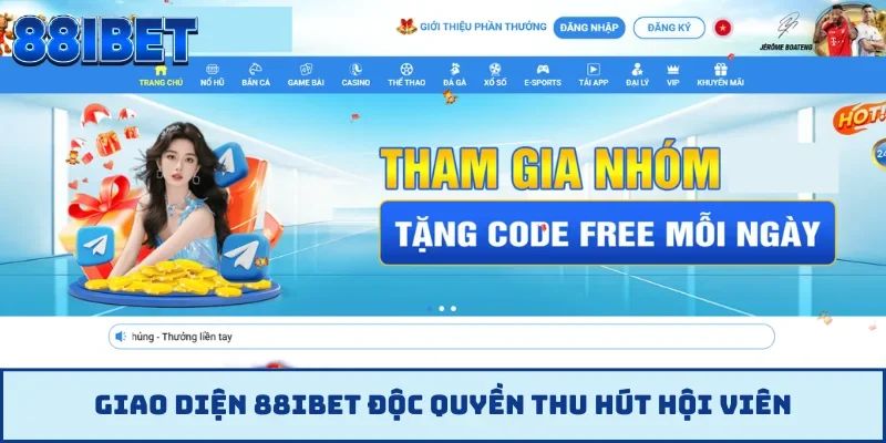 Giao diện 88IBET độc quyền thu hút hội viên