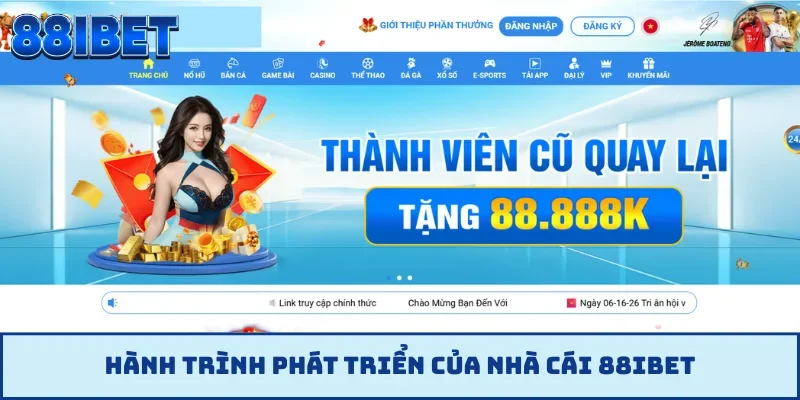 Hành trình phát triển của nhà cái 88IBET