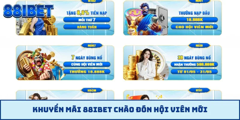 Khuyến mãi 88IBET chào đón hội viên mới